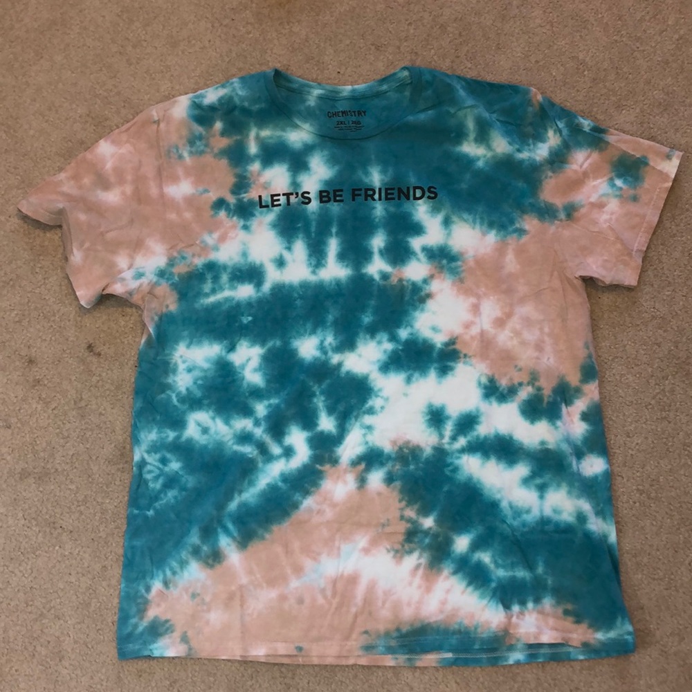Tie-Dye “Let’s Be Friends” t-shirt XXL